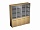 Reventon шкаф для документов со стеклянными дверьми (стенка из 2 шкафов)