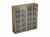  Reventon шкаф для документов со стеклянными дверьми 184 Зебрано