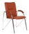  Кресло для посетителя chairman 850 Экокожа Terra 111 коричневая