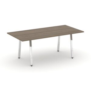 Style Project Direct Lux Стол переговорный M-SN-6A.SPRG-198.3 Вяз Благородный/Нержавеющая Сталь/Хром
