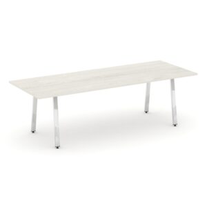 Style Project Direct Lux Стол переговорный M-SN-6A.SPRG-258.3 Дуб Наварра/Нержавеющая Сталь/Хром 258