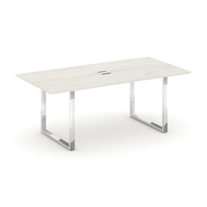 Style Project Direct Lux Стол переговорный M-SN-6O.SPRG-198 Дуб Наварра/Нержавеющая Сталь/Хром 1980*