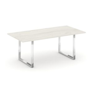 Style Project Direct Lux Стол переговорный M-SN-6O.SPRG-198.3 Дуб Наварра/Нержавеющая Сталь/Хром 198