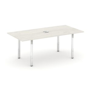Style Project Direct Lux Стол переговорный M-SN-6P.SPRG-198 Дуб Наварра/Нержавеющая Сталь/Хром 1980*