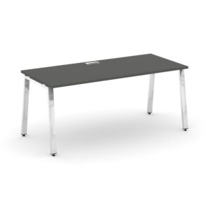 Style Project Direct Lux Стол письменный M-SN-6A.SR-013.M Антрацит/Нержавеющая Сталь/Хром 1380*700*7