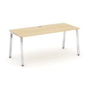 Style Project Direct Lux Стол письменный M-SN-6A.SR-024.M Акация Лорка/Нержавеющая Сталь/Хром 1580*8