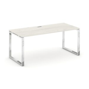 Style Project Direct Lux Стол письменный M-SN-6O.SR-013.M Дуб Наварра/Нержавеющая Сталь/Хром 1380*70