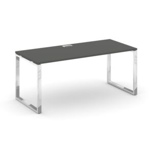 Style Project Direct Lux Стол письменный M-SN-6O.SR-015.M Антрацит/Нержавеющая Сталь/Хром 1780*700*7