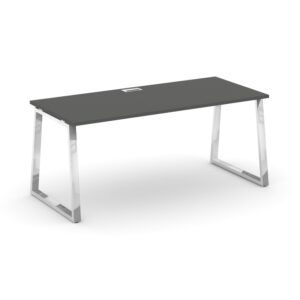 Style Project Direct Lux Стол письменный M-SN-6T1.SR-014.M Антрацит/Нержавеющая Сталь/Хром 1580*700*