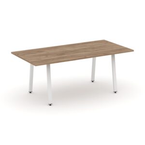 Style Project Direct Стол переговорный SN-6A.SPRG-198.3 Дуб Табак/Металл Белый 1980*980*750