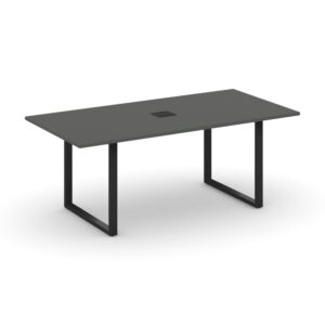 Style Project Direct Стол переговорный SN-6O.SPRG-198 Антрацит/Металл Черный/Заглушка Металл Черный