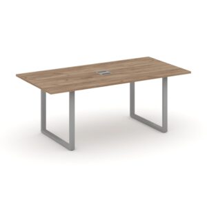 Style Project Direct Стол переговорный SN-6O.SPRG-198 Дуб Табак/Металл Серый/Заглушка Металл Серый 1