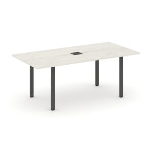 Style Project Direct Стол переговорный SN-6P.SPRG-198 Дуб Наварра/Металл Антрацит/Заглушка Металл Ан