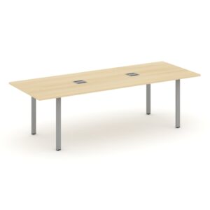 Style Project Direct Стол переговорный SN-6P.SPRG-258 Акация Лорка/Металл Серый/Заглушка Металл Серы