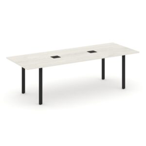 Style Project Direct Стол переговорный SN-6P.SPRG-258 Дуб Наварра/Металл Черный/Заглушка Металл Черн