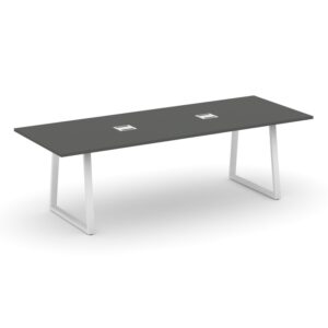 Style Project Direct Стол переговорный SN-6T1.SPRG-258 Антрацит/Металл Белый/Заглушка Металл Белый 2