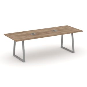 Style Project Direct Стол переговорный SN-6T1.SPRG-258 Дуб Табак/Металл Серый/Заглушка Металл Серый