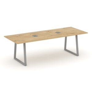 Style Project Direct Стол переговорный SN-6T1.SPRG-258 Тиквуд Светлый/Металл Серый/Заглушка Металл С