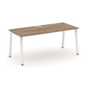 Style Project Direct Стол письменный SN-6A.SR-023.M Дуб Табак/Металл Белый/Заглушка Металл Белый 138