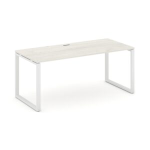 Style Project Direct Стол письменный SN-6O.SR-025.M Дуб Наварра/Металл Белый/Заглушка Металл Белый 1