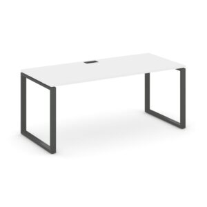 Style Project Direct Стол письменный SN-6O.SR-026.M Белый/Металл Антрацит/Заглушка Металл Антрацит 1
