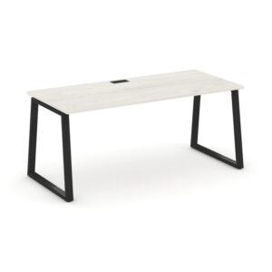 Style Project Direct Стол письменный SN-6T1.SR-016.M Дуб Наварра/Металл Черный/Заглушка Металл Черны