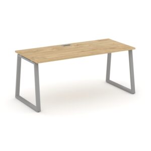 Style Project Direct Стол письменный SN-6T1.SR-024.M Тиквуд Светлый/Металл Серый/Заглушка Металл Сер