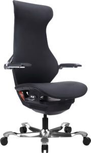 Эргономичное кресло Everprof Atom Black Экокожа Черный